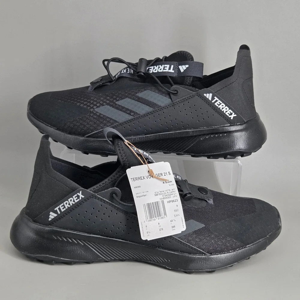 Adidas Terrex Voyager 21 Slipon H Mens 9.5 Black Hiking Sneakers Gorpcore HP8623